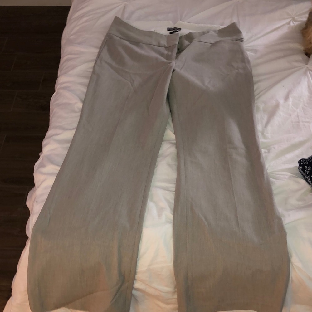 Grey express straight leg pants